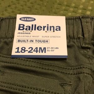 Baby girls cargo pants olive green